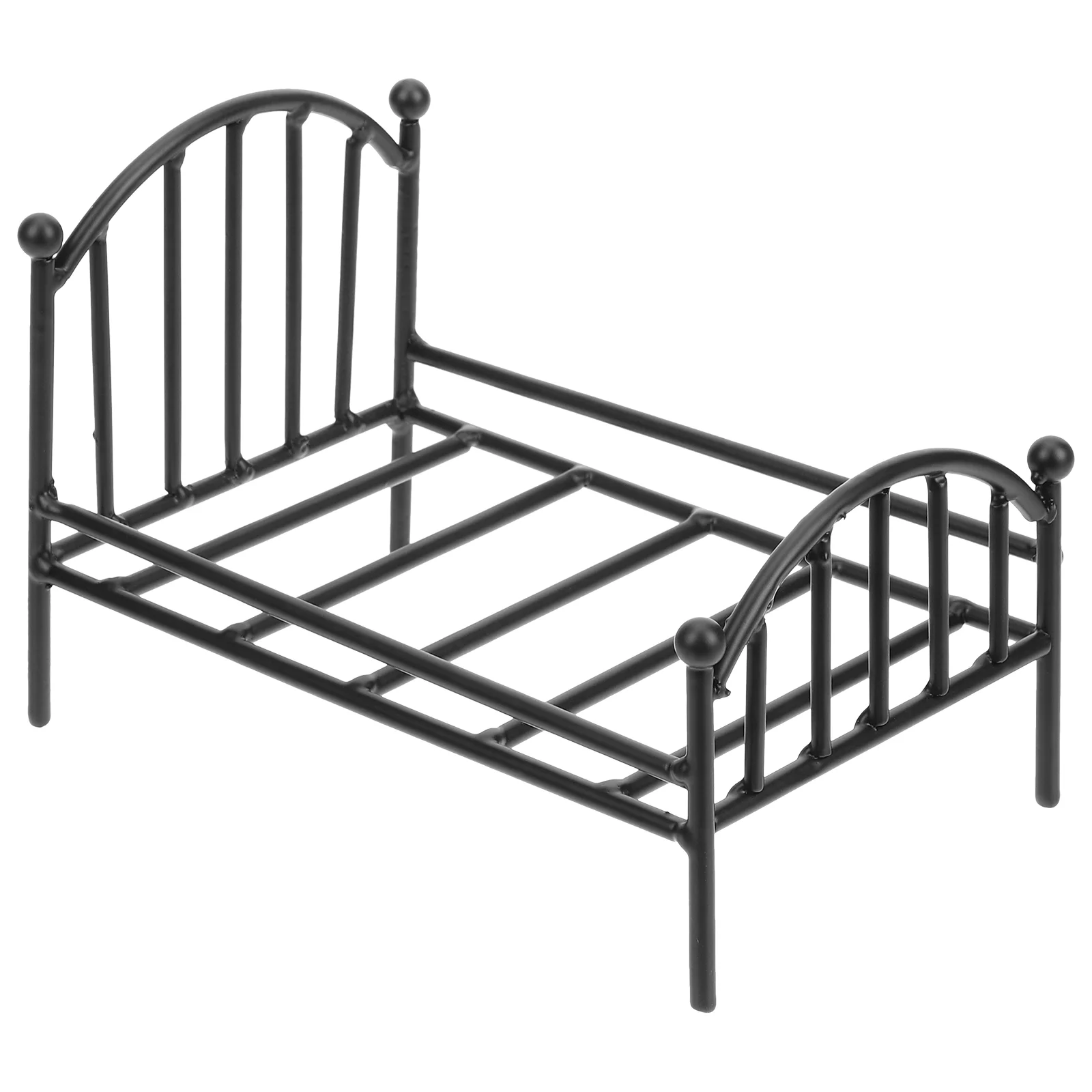 Wrought Iron Potting Stand MINI House เตียง Miniature อุปกรณ์เสริมเฟอร์นิเจอร์ห้องนอน Tiny เตียง