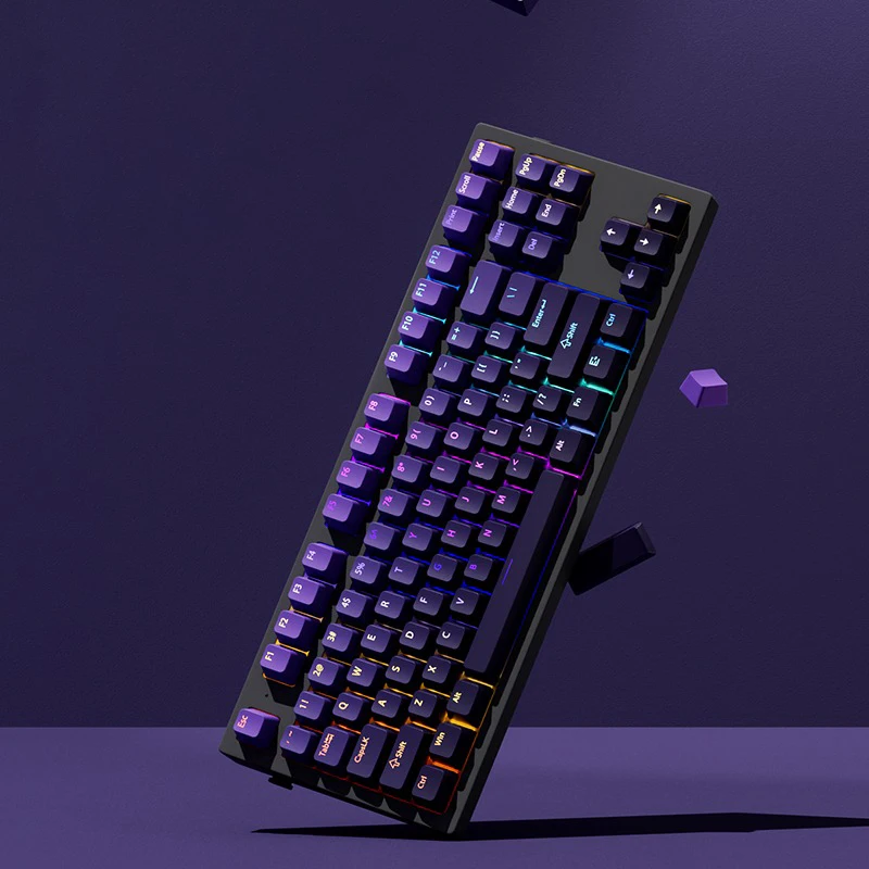 132 teclas oem perfil gradiente keycaps para cereja mx switch teclado gamer mecânico pbt retroiluminado rgb keycap iso layout key caps