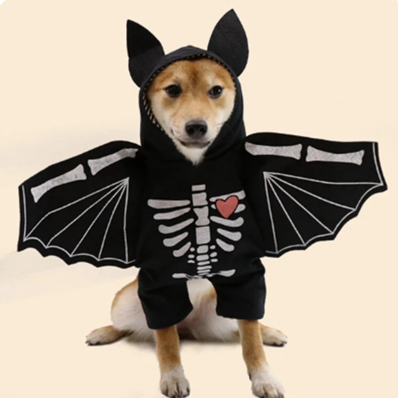 Hond Vleermuiskleding Halloween Huisdierenkostuums Vleermuis voor kleine, middelgrote en grote honden
