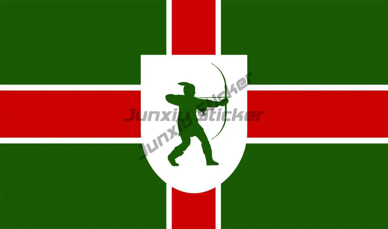 

NOTTINGHAMSHIRE EMBLEM FLAG VINYL STICKERS CAR VAN TRUCK TAXI LORRY