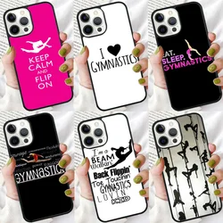 Love Gymnastics Phone Case For iPhone 17 Air 16 16e 15 14 plus 11 12 13 Pro max Soft Bumper Shell Cover coque