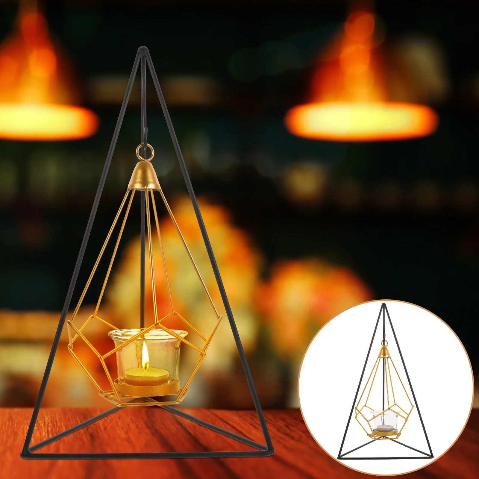 

1pcs Candlestick Iron Retro Decor Simple Desktop Candleholder Supplies Tealight Dinner Tabletop Wax Holder