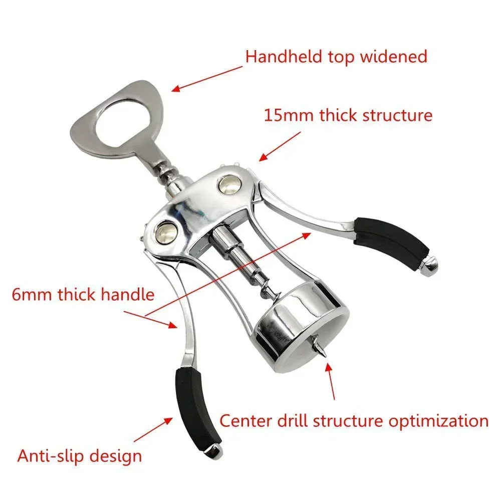 Metal Bottle Opener Red Wine Corkscrew Bottle Handle Opener Corkscrews Essential Tools for Bars