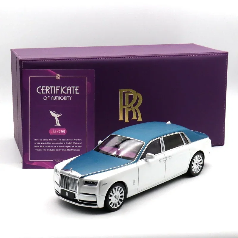 Modelo en miniatura de eje de compresión de aleación Phantom de 8 generación Rolls-Royce Phantom de edición limitada 1:18, decoración para adultos, juguete para niños