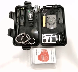 Herramienta de supervivencia táctica, Kit profesional de supervivencia de emergencia, equipo de equipo para hombres, papá, marido, que gusta acampar, aventura al aire libre