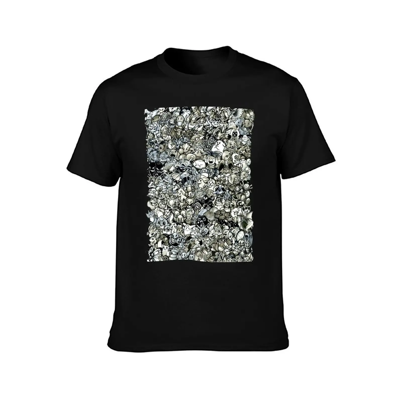 Caught Them T-Shirt Abstract Pattern Print Top T-Shirt