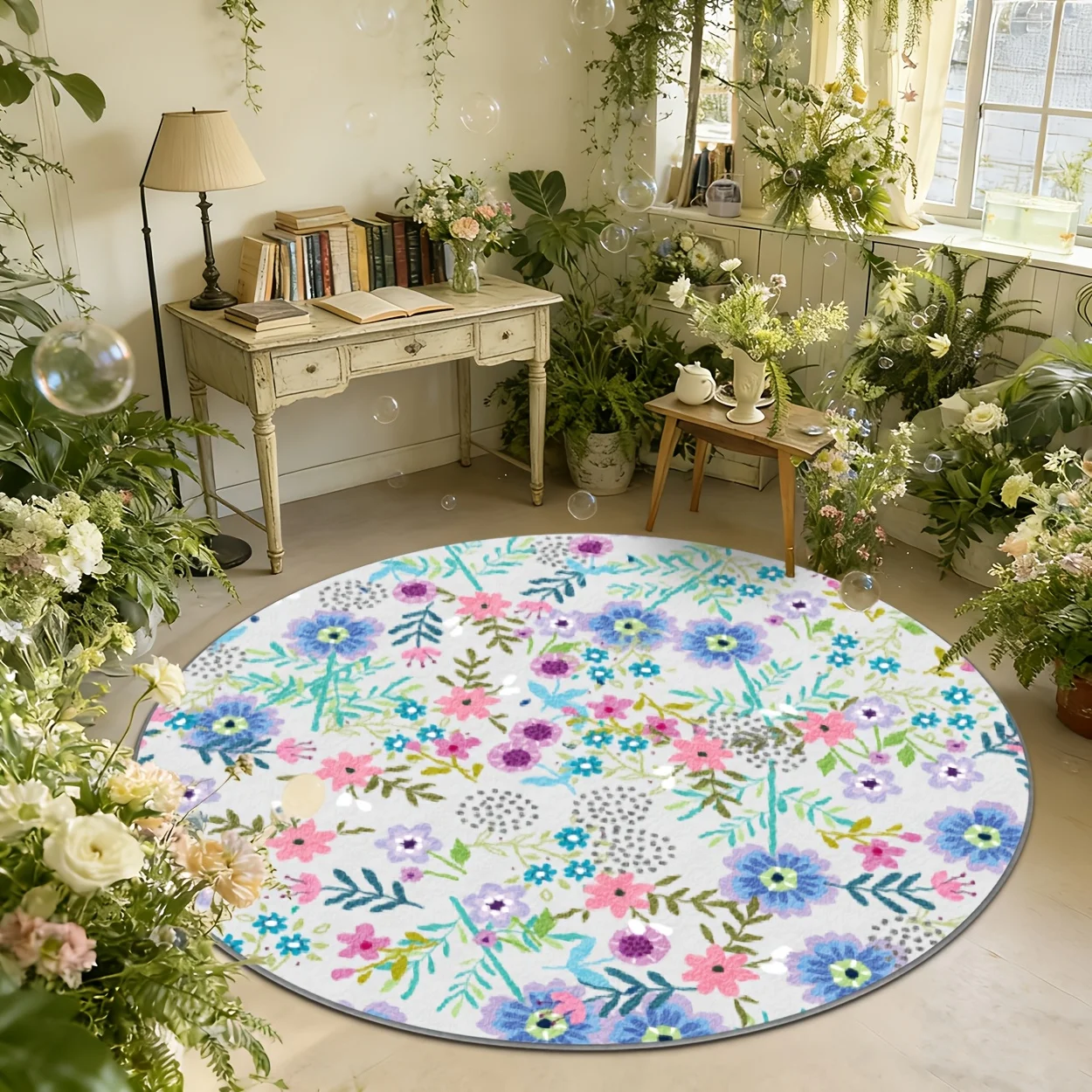 Commercial Printing Shop - Vintage Botanical 2d Scatter Print Entrance