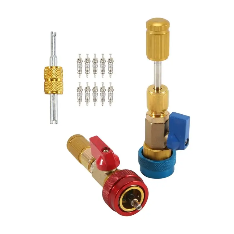 Easy Use R134A Valve Core Quick Remover Installer High / Low Pressure Valve Core Remover Tool For Refrigerant Air Conditioner