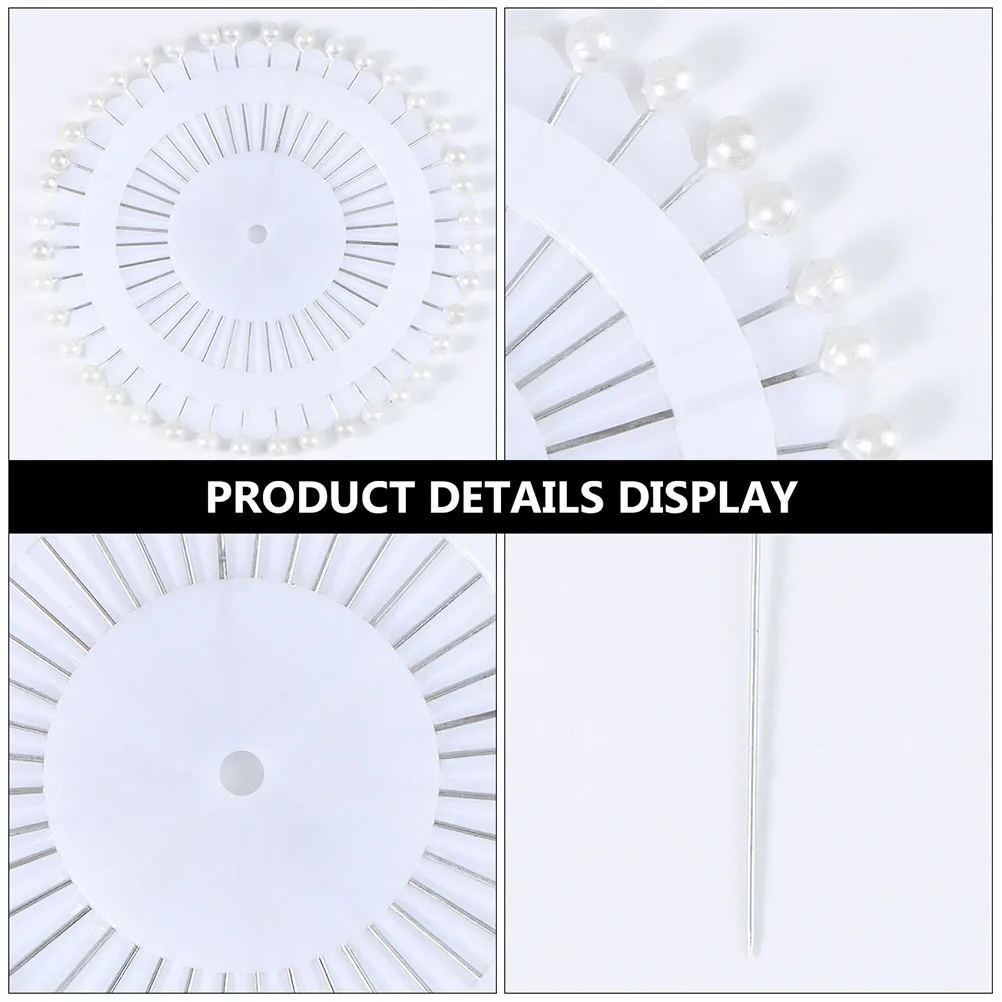 

960 Pcs Jewelry Making Head Pins Straight with Pearl Heads Round Sewing Dress Wedding Corsage Bouquet Corsages Boutonnière