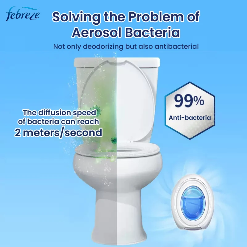 Original Febreze Small Space Air Fresher odore Eliminator Toilet deodorante Light Fragrance Remove Bad Odor Home Office Use