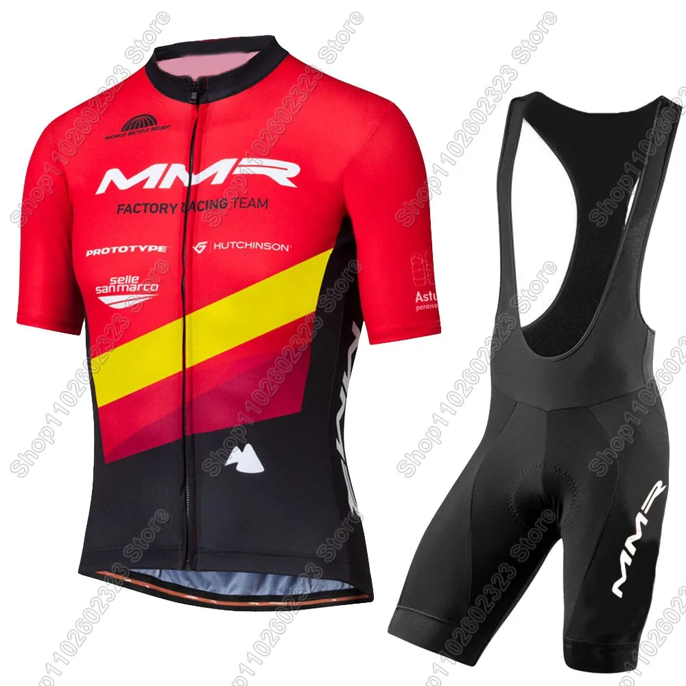 MMR equipo ciclismo Jersey 2025 conjunto de verano para hombre España Ropa de bicicleta camisas de bicicleta traje pantalones cortos con pechera MTB Ropa Maillot