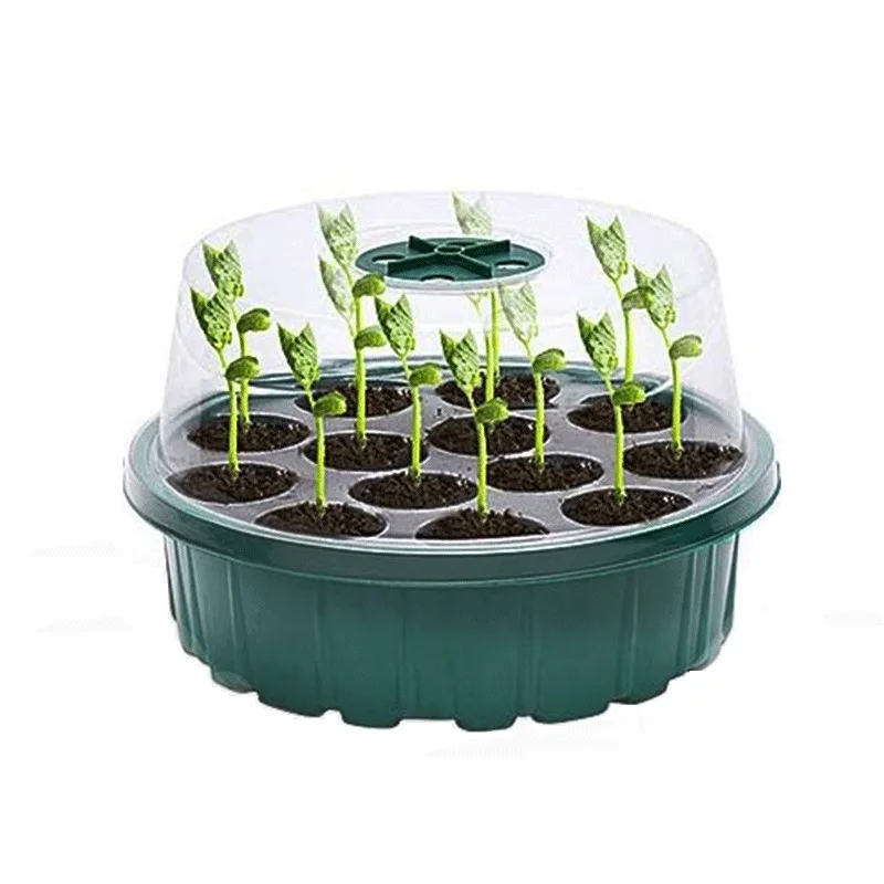 Garden Plant Growing Box Seedling Starter Tray Insulated Humidity Keep Pot Succulent Sowing Container Seed Germination Case