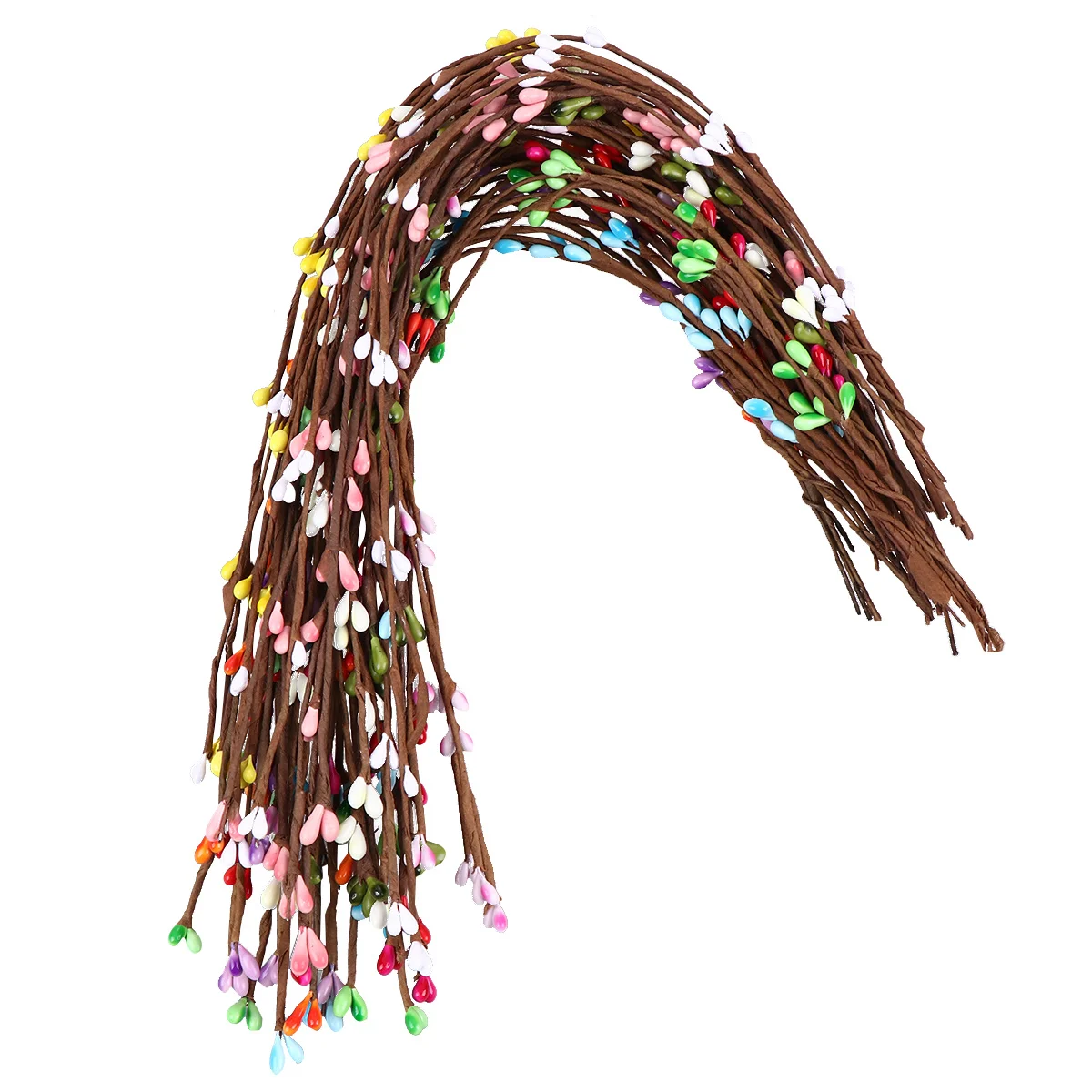 

50Pcs Fake Berry Garland Rattan 40cm Flexible DIY Christmas Wedding Birthday Party Holiday Vase Basket Decor Artificial Berries