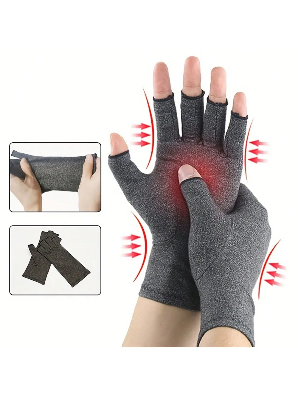 Compression Arthritis Gloves Cotton Joint Pain Relief Wrist Support Hand Brace Women Men Therapy Wristband Compression Gloves