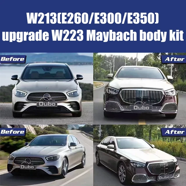 Applicable for 2021Mercedes Benzz E-Class (W213 later stage) upgrade W223 Maybachh surround bodykit E260/E300/E350