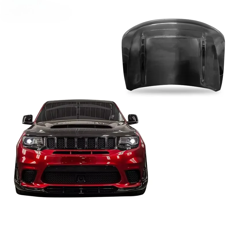 High Quality Demon Style Carbon Fiber Engine Hood for 2013-2023 Jeep Grand Cherokee New Modification