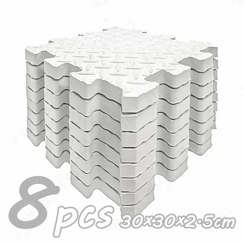 8 stks/2.5 cm Dikke Antislip Baby Kruipen Speelkleed Geluiddichte Puzzel Gym Mat voor Kinderkamer en Milieuvriendelijke Puzzel Mat