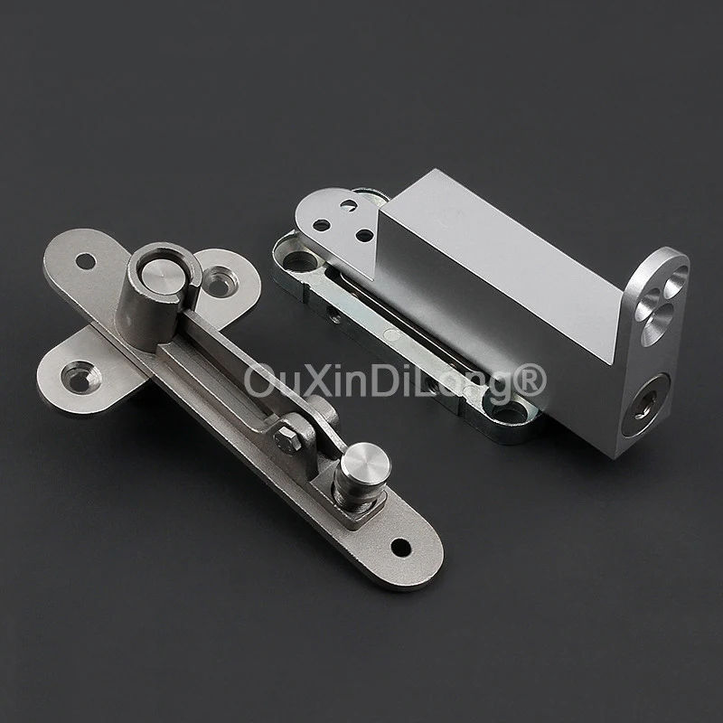 Heavy Duty Adjustable Door Pivot Hinges Auto Soft Close+Positioning Invisible Door Hinges Hidden Funiture Hinge Install Up&Down