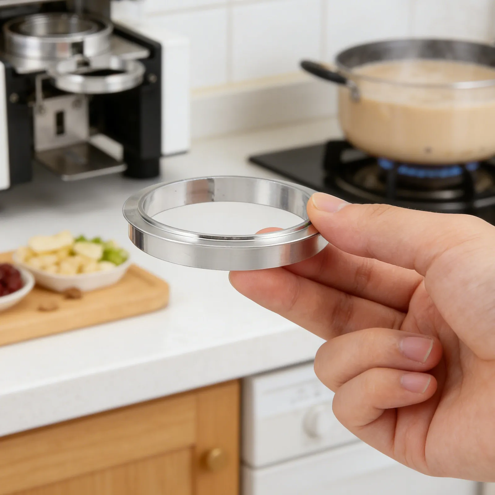 Manual Milk Tea Cup Sealer Aluminum Gasket Rings Replacement Washer Ring Cup Sealing Machine Parts for Tea Shops Spill Proof view 6