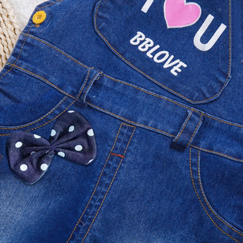 IENENS Kids Jumpsuit Baby Girls Clothes Clothing Trousers Toddler Infant Girl Long Pants Denim Jeans Overalls Dungarees
