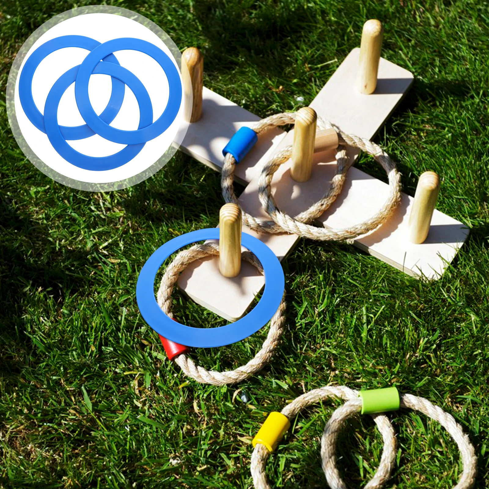 

3 Pcs Circle Hoop Throwing Game Props Circus Agility Acrobatic Juggling Accessories Rings