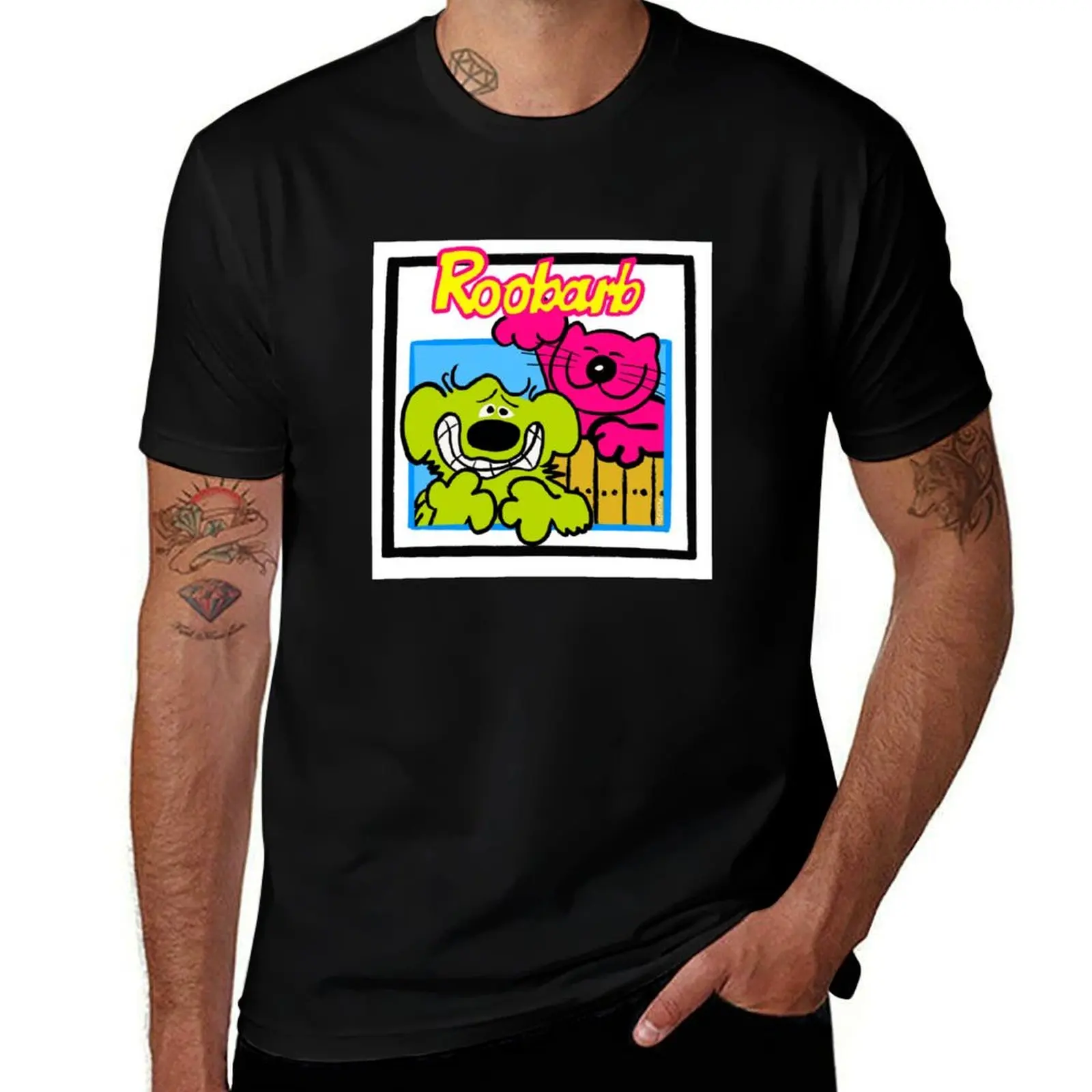 

Roobarb and Custard Retro 1980s T-Shirt man t shirts for men cotton t shirt pack t shirts for man graphic vintage T-shirt