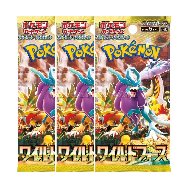 Original Pokemon Card PTCG Japanese Edition Series SV5K Wild Force Anime Game Trading Cards Children Gift Genuine Board Game Toy