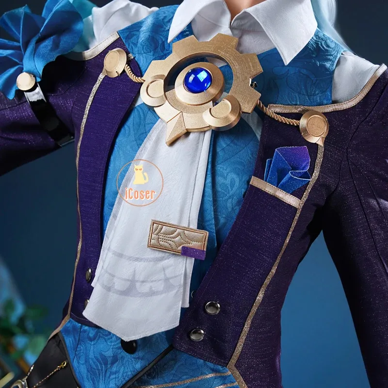 iCoser Misha Cosplay Kostüm Perücke Honkai Star Rail Uniform Hut The Reverie Hotel Bellboy Halloween Party für Frauen Männer Cos Propsa
