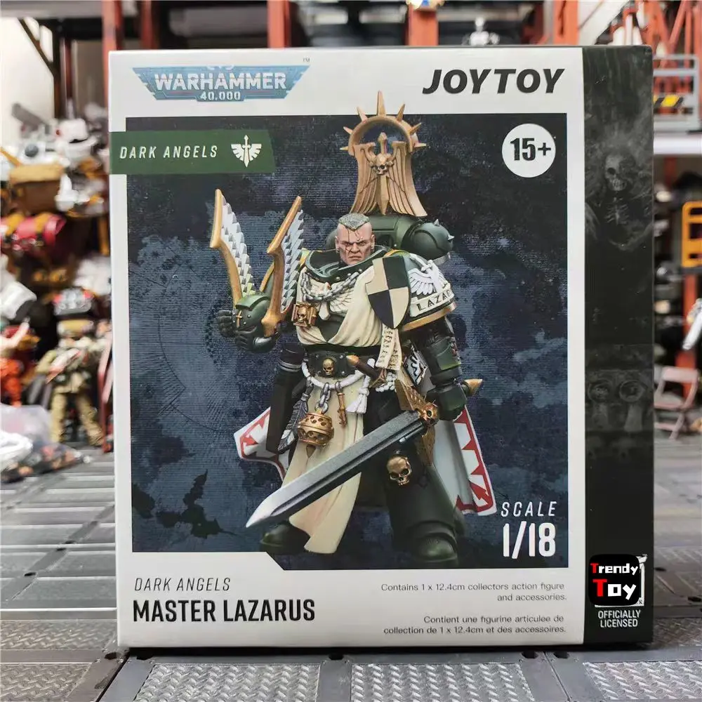 【JOYTOY】Warhammer 40K Dark Angels Master Lazarus 1/18 Action Figure Toys