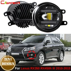 Car Left + Right LED Lens Fog Light Daytime Running Lamp DRL 2 Pieces For Lexus RX350 RX450h 3/III 2010 2011 2012 2013 2014 2015
