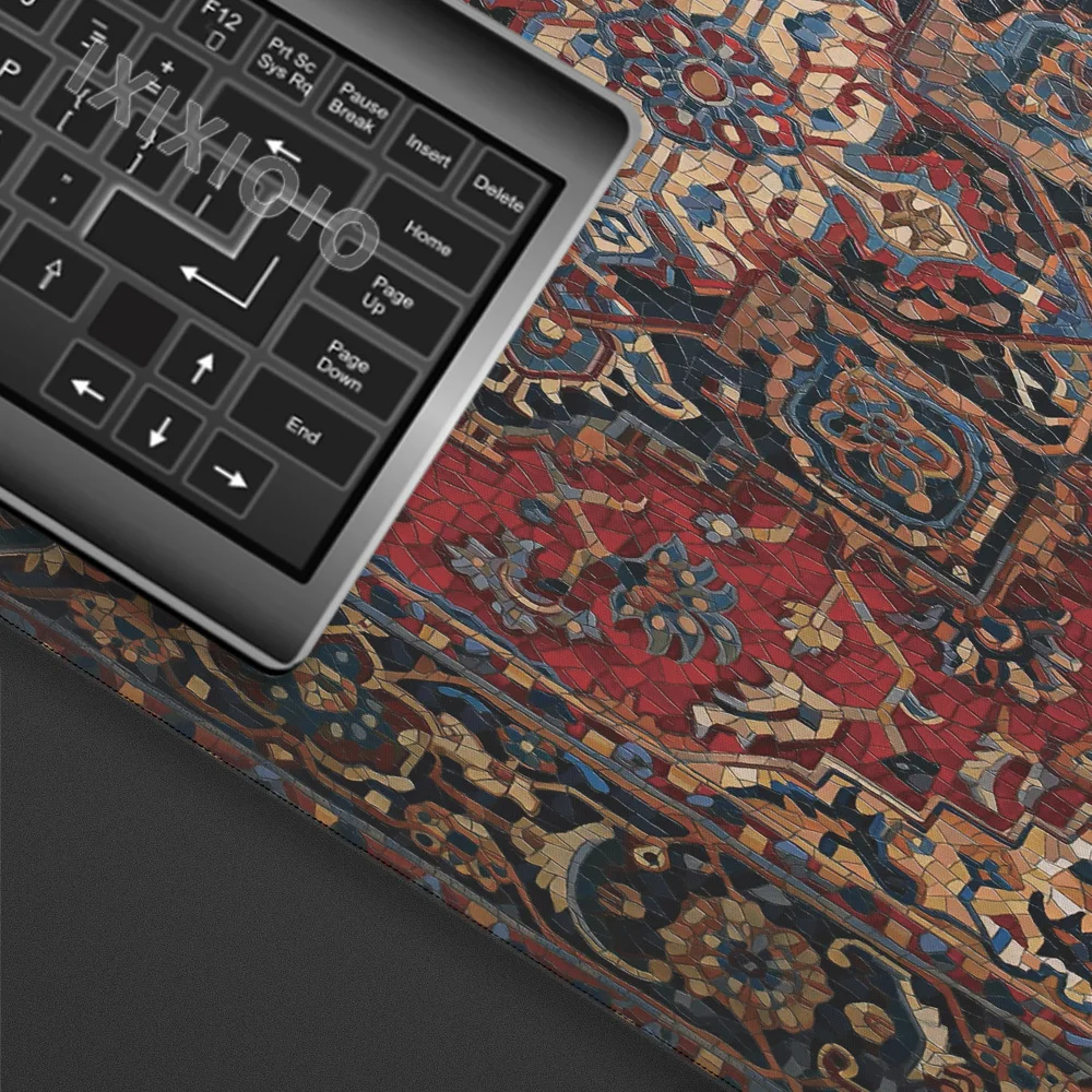 Mouse Pad Gamer Persian Rug XL Home Custom New Mousepad XXL Mouse Mat Natural Rubber Carpet Soft Non-Slip Computer Mouse Mats