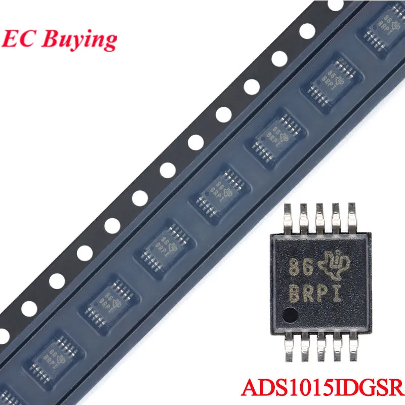 10 sztuk/1 sztuk ADS1015 ADS1015IDGSR VSSOP-10 86 BRPI B6 8RPI 16-bitowy przetwornik analogowo-cyfrowy układ ADC IC nowy oryginał