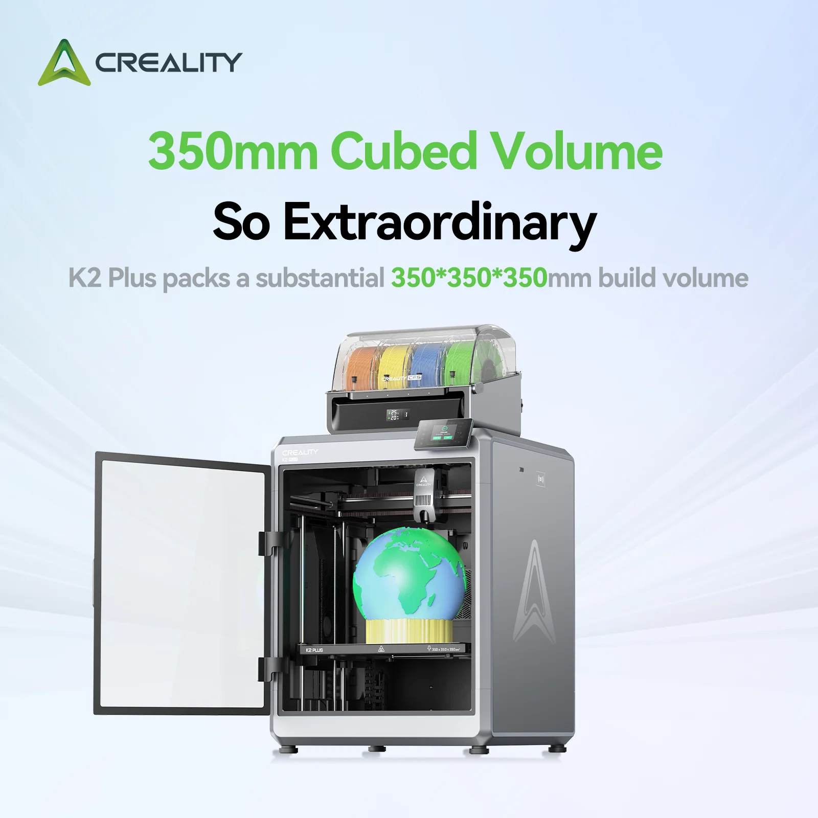 CREALITY K2 PLUS 3D Printer 600mm/S Speed with CFS Multi-Color Printing filament Box Auto Leveling Double AI Cameras 3D Printer