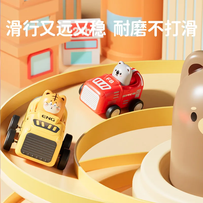 

New children's press inertia toy car car cartoon cute pet modeling puzzle baby boy