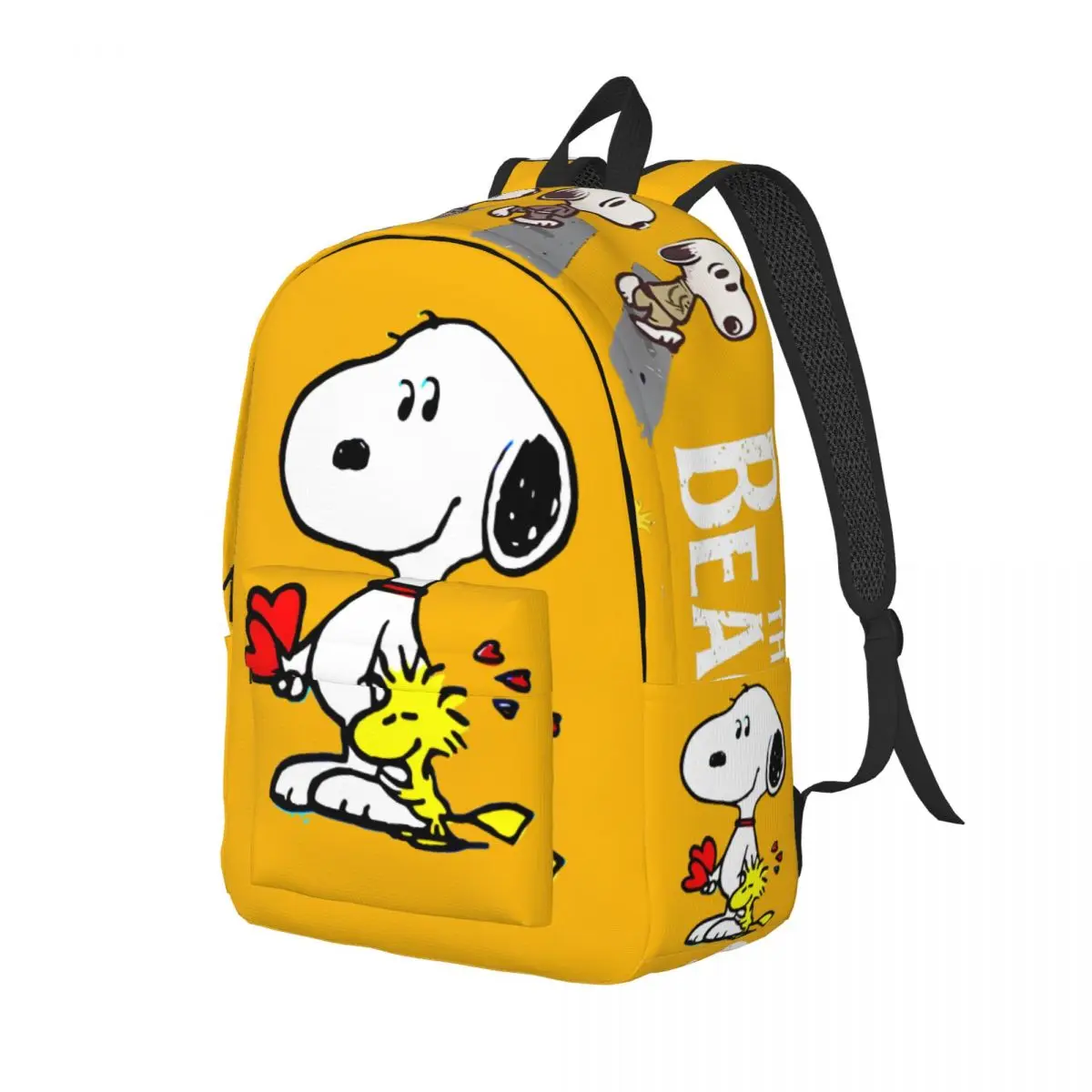 Birthday Pinky Pink Snoopy Zipper Closure Rucksack Peanuts Snoopy High Street High School Students Rucksack Hiking