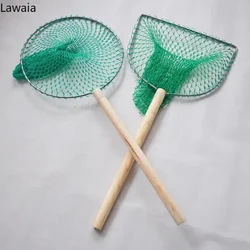 Lawaia Fishing Landing Net Stainless Steel Net Head Multi-strand Nylon Fishing Net Fly Fishing Fishing Tool 30cm