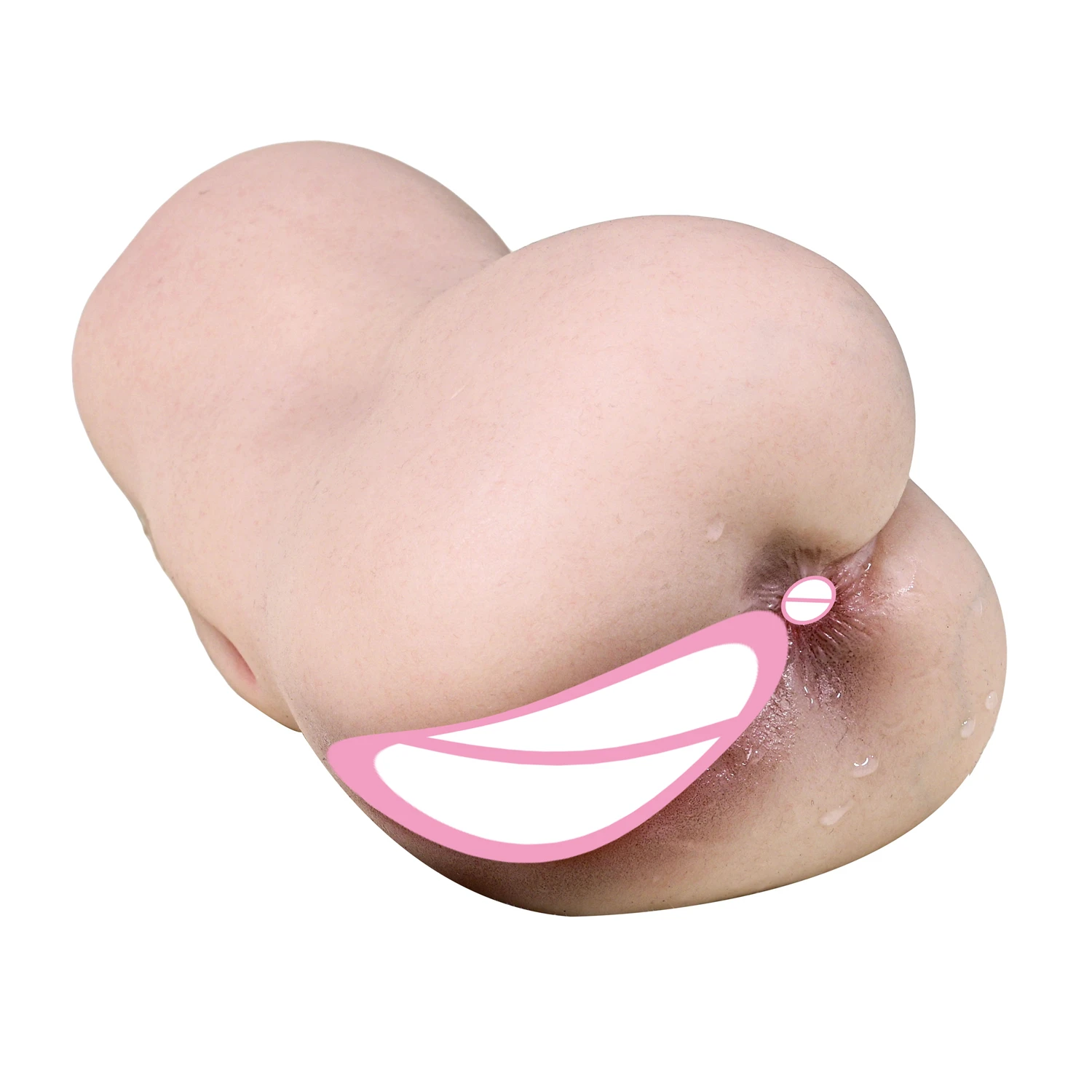 Pocket Pussy Sex Toys for Men - Male Masturbator Sex Doll with Lifelike Vagina & Anal, Male Stroker Adult Toy for Penis Stimulation, Fleshy Pussies Male Sex Toy for Masturbation,3D Lifelike Soft Butt with Vagina Anal Sex Pleasure Skin Color Adult Toy
