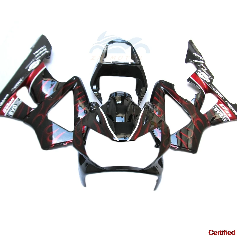

Injection Bodyworks Fairing Kits For Honda CBR900RR CBR929RR 2000 2001 Black Red Fairings Set CBR 929 RR 00 01 RM01