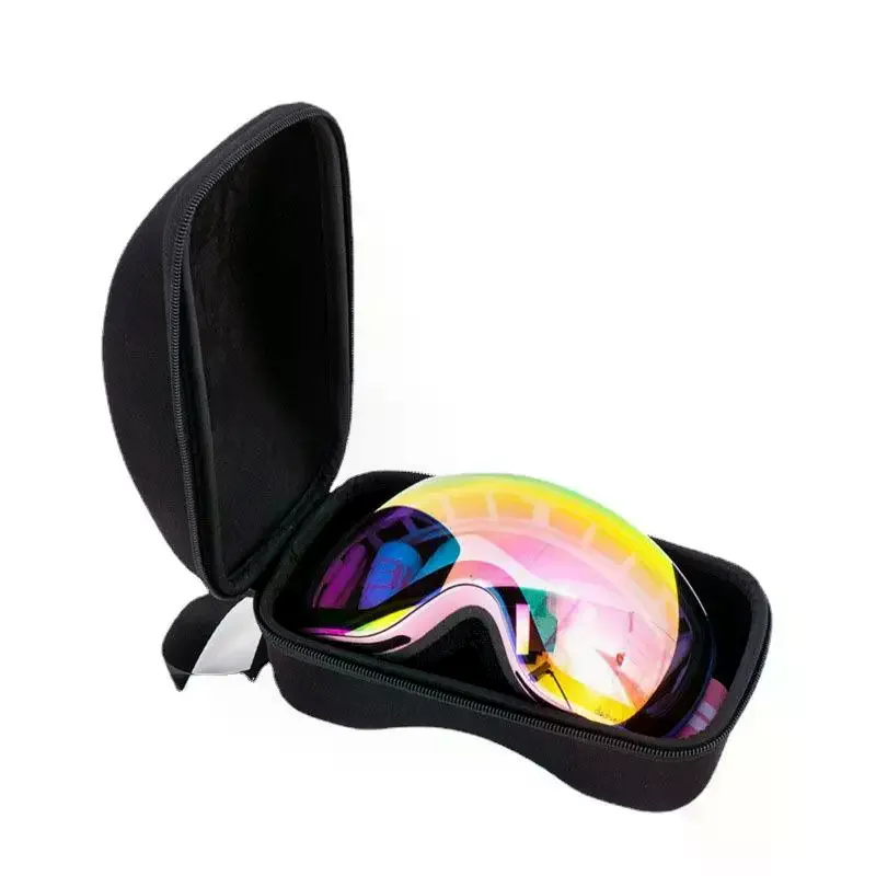 1Pcs Portable Storage Bag Ski Goggles Case EVA Goggles Protective Case For Eyewear Of Snowboard Goggles Case With Carabiner