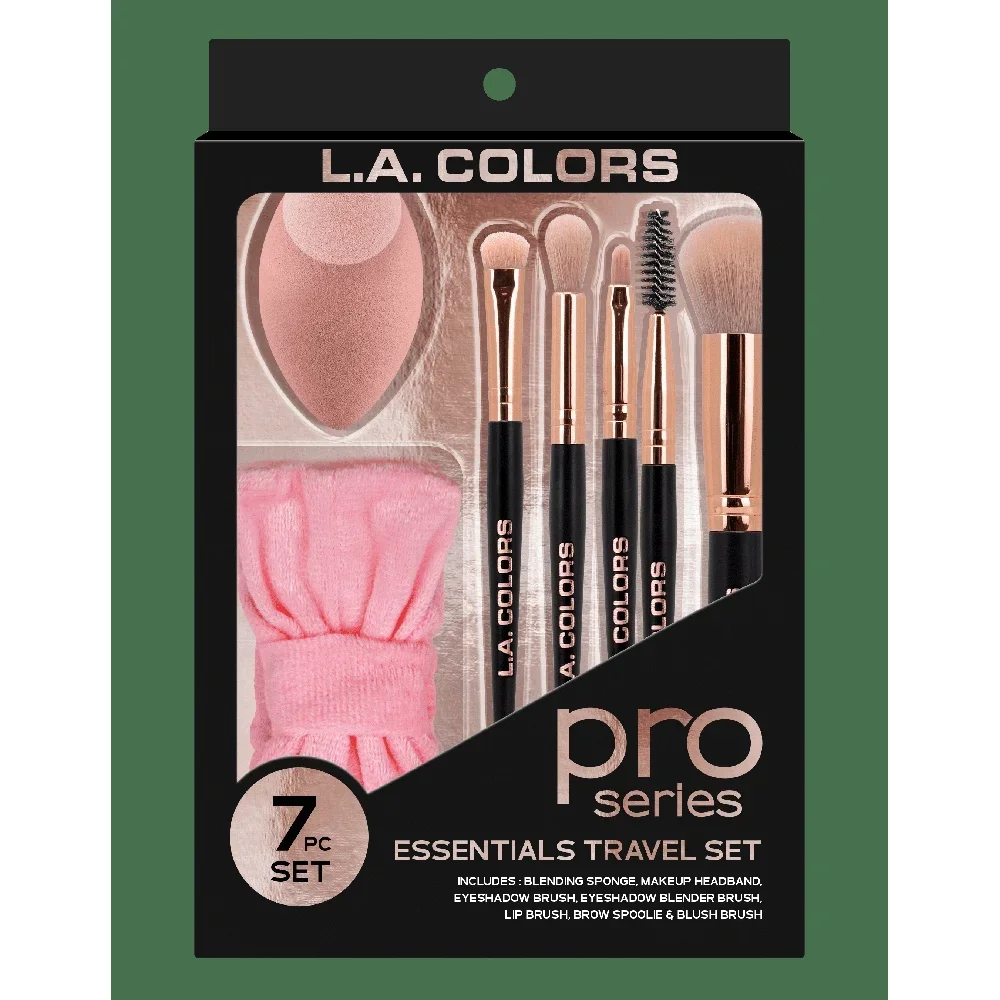 

Essential Makeup Brush Sponge Travel Set Latex-Free Cruelty-Free Synthetic Brushes Blending Sponge Long-Wearing Reusable For All