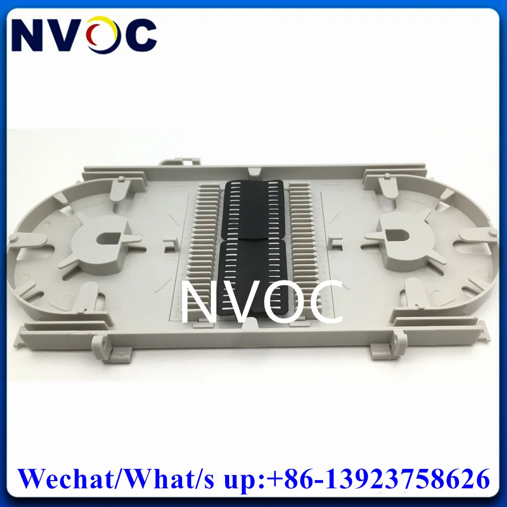 10Pcs 48Port Fused Melt Fiber Optic Splicing Plastic FTTH TRAY-F1 Disc Cassette-245*112*12mm For Fiber Optic Termination Box