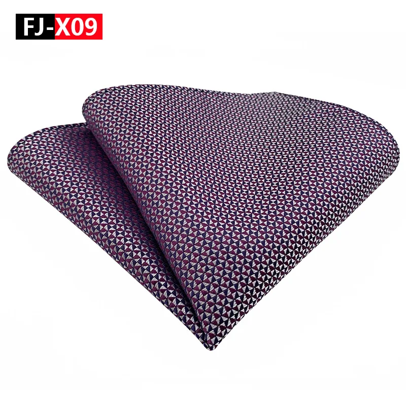 แฟชั่นผู้ชาย Pocket Square Kerchief ผ้าพันคอ Neckerchief เสื้อชุดอุปกรณ์ตกแต่ง Pocketing Hankerchief Man ผ้าพันคอของขวัญ