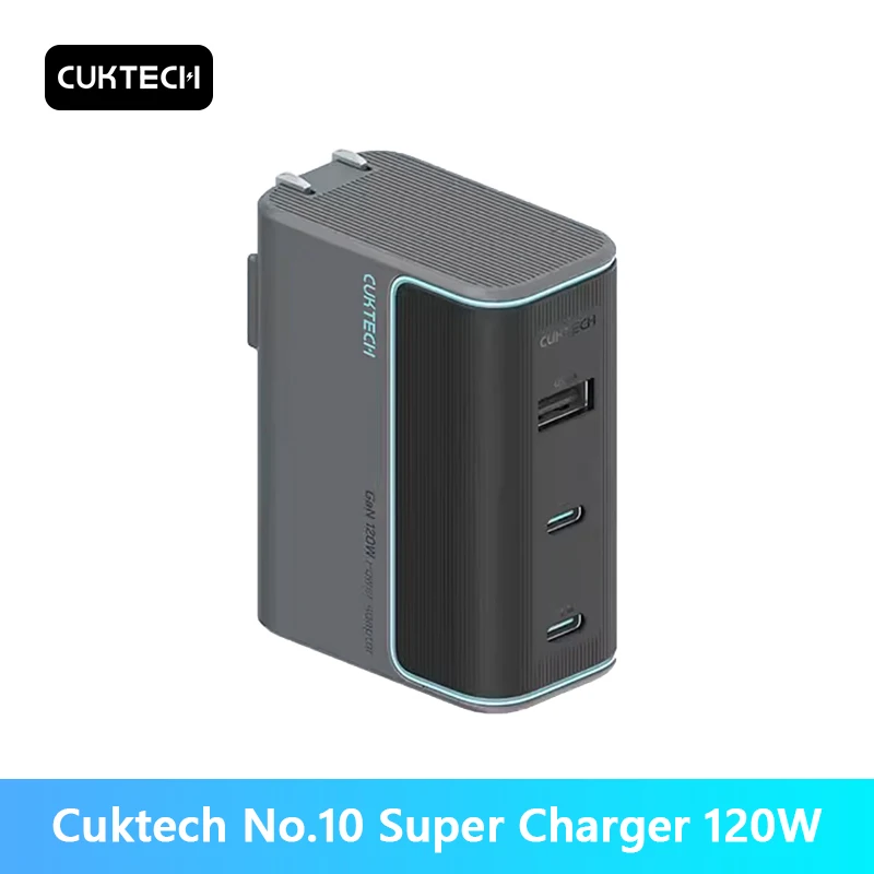 CUKTECH No.10 GaN Charger 120W 3 Ports USB-C Charger For Xiaomi 13 14 iPhone 15 Vivo Honor Fast Charger For Laptop