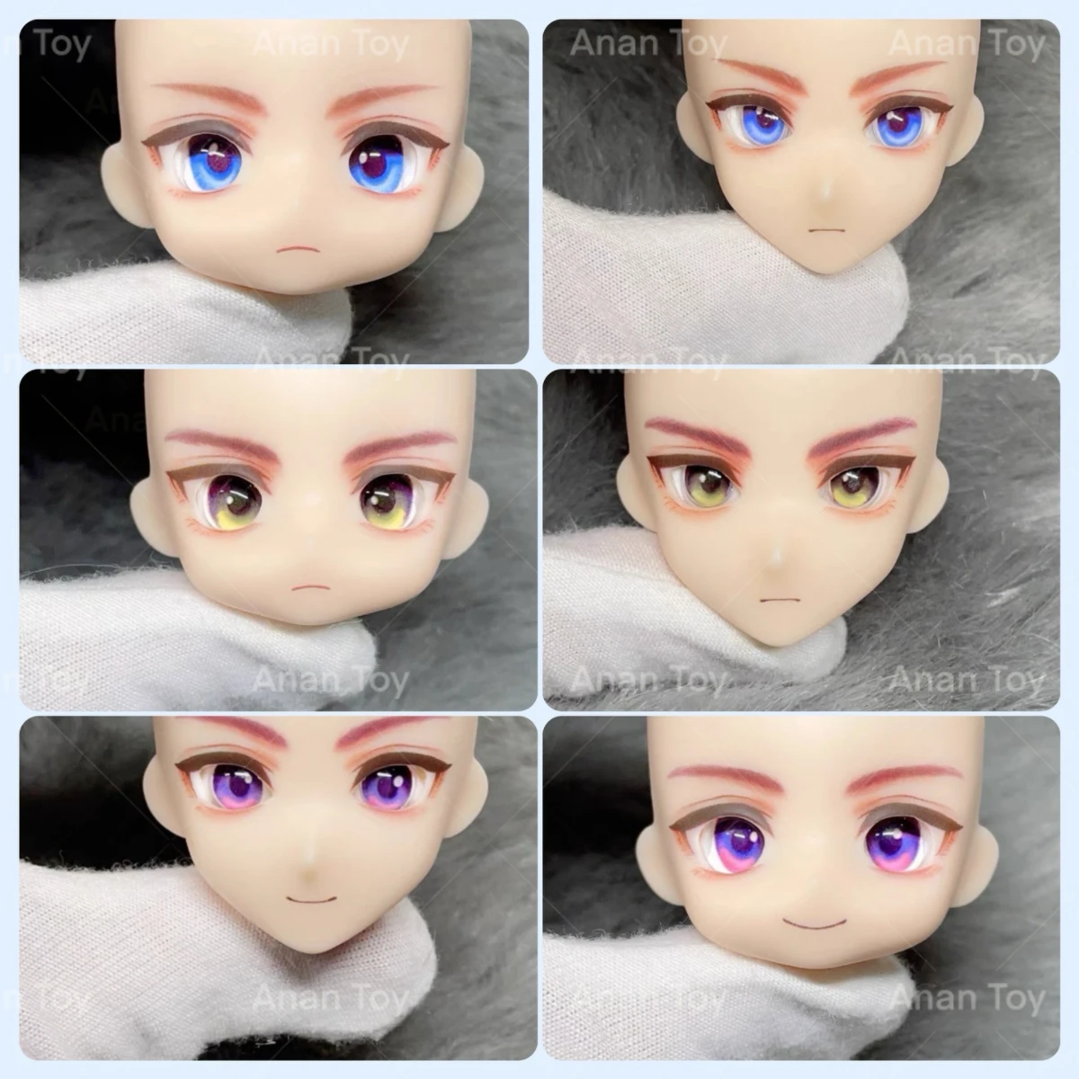 Love and Deepspace Ob11 Ob22 Face Xavier Wayne Qiyu Mo Open Eyes Anime Game Water Sticker Faceplate Doll Accessories