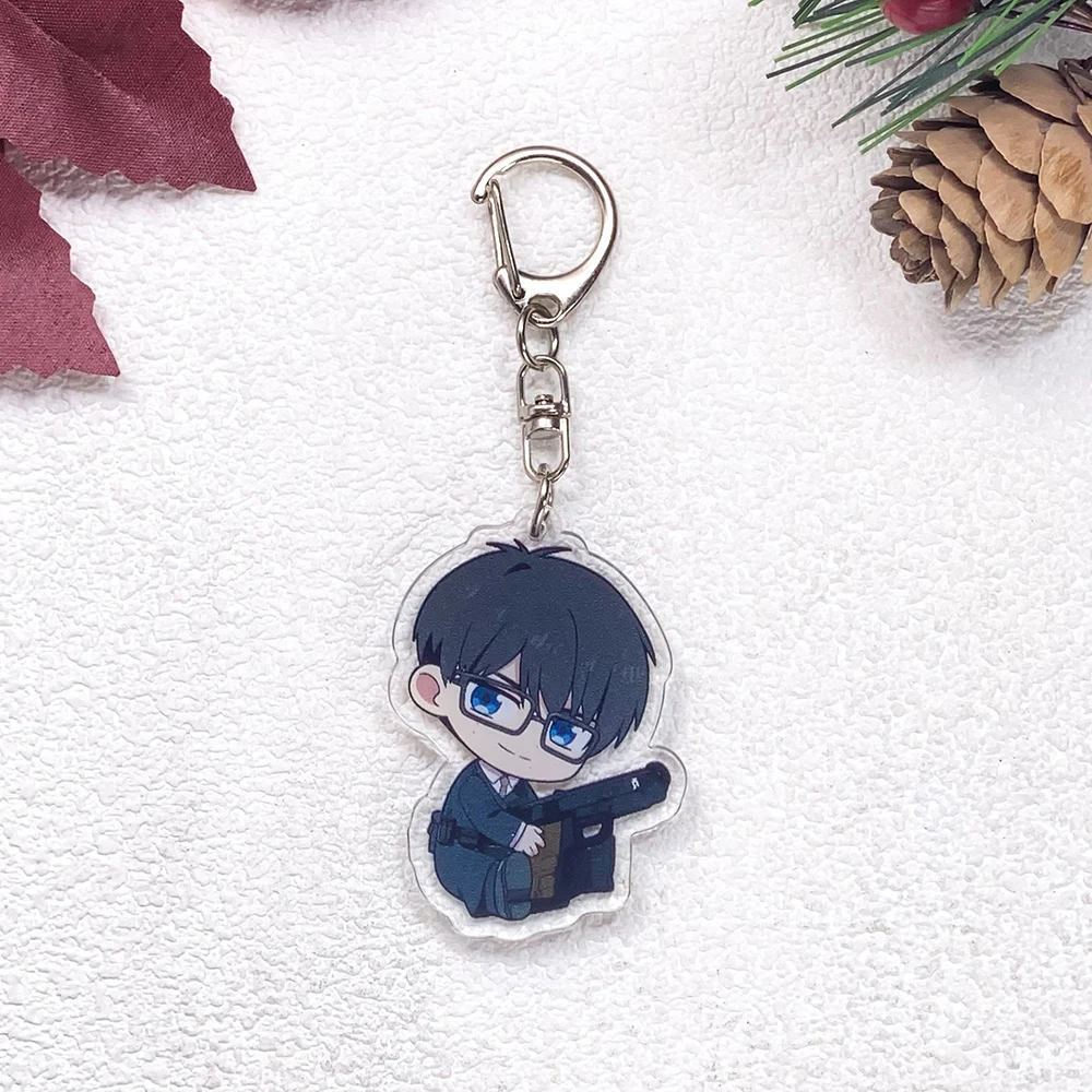 10 Stück Anime Ao no Exorcist Blue Exorcist Niedliche Schlüsselanhänger-Accessoires Acryl-Anhänger für Taschen Schlüsselhalter Rucksack-Dekoration – Detail 7