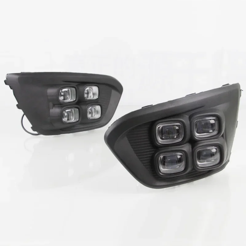 

Car LED DRL 12V Daylights For Kia Rio X-line X Line 2017 - 2019 Turn Signal Car Headlight Daytime Running Light Auto Accessory
