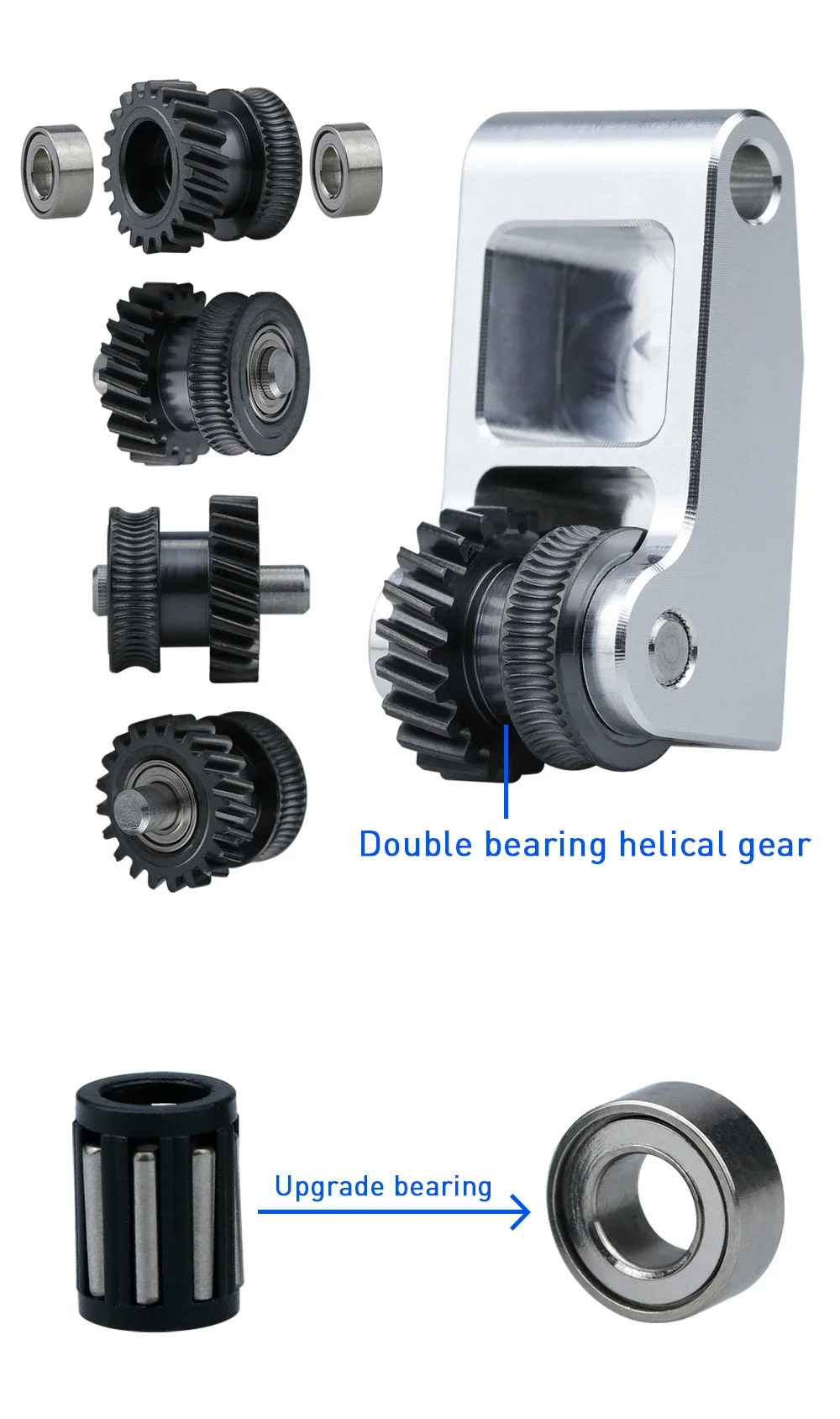 Upgrade Extruder Getriebe Für Bambu Lab P1P X1 Extruder Gehärtetem Stahl Montage Für Bambulab P1S P1P X1 X1C 3D Drucker Zubehör – Detail 4