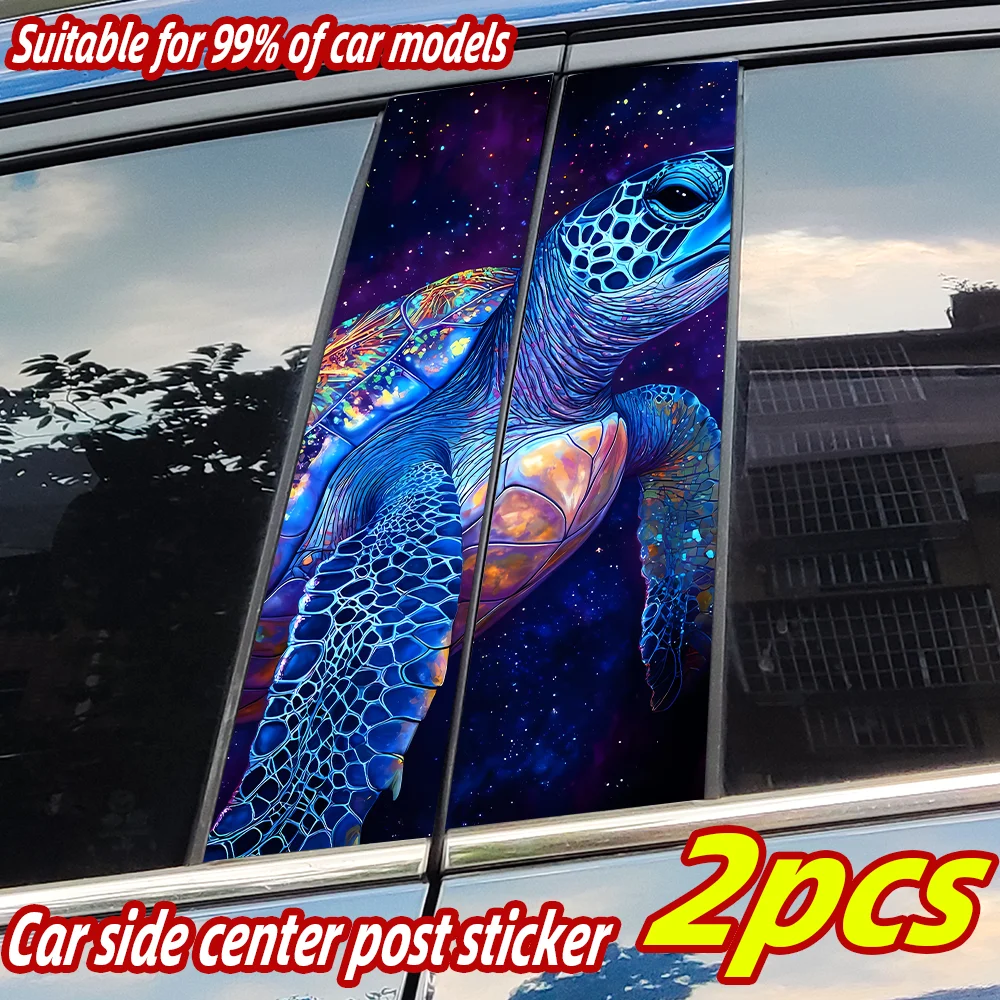 

Turtle Car Stickers Car B-pillar Vinyl Decals Waterproof Auto Center Pillar Sticker Cover Scratches Vehicle Decors Accessories