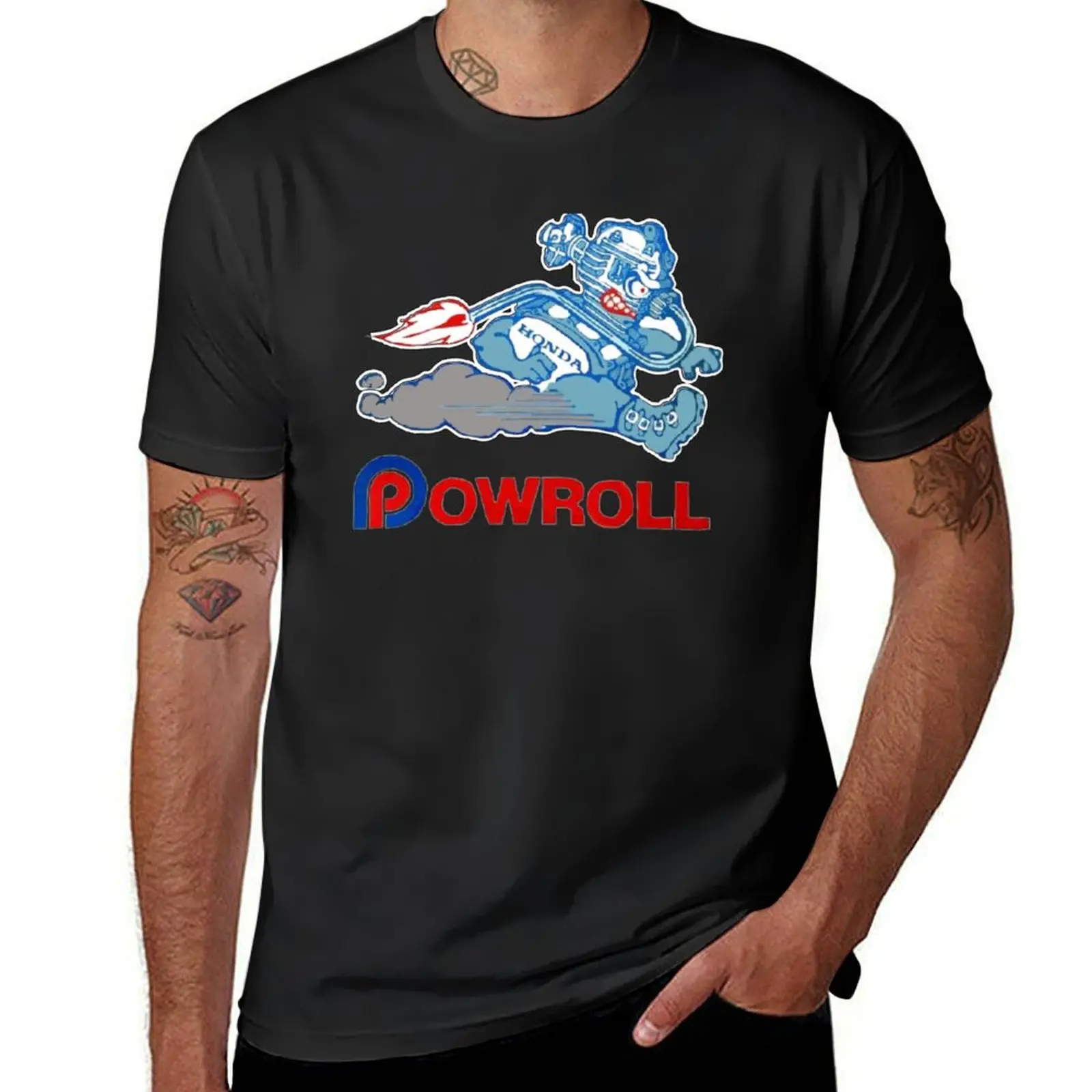 Power Roll Race logo T-Shirt funnys sublime hippie clothes tops T-shirt men