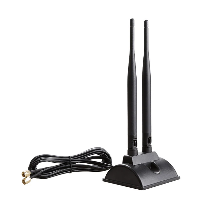 Antenne externe double bande 2.4G/5G pour carte réseau sans fil, extension SMA 6DBi AC/Humanity, amplificateur Wifi